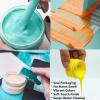 9 Pcs Chalk Paste Fabric Screen Printing Ink, Chalk Paint Stencils Self Adhesive Silk Screen Transfer Paint for Wood, T-shirt, Cup, Chalkboard DIY Home Decor view 2