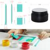 9 Pcs Chalk Paste Fabric Screen Printing Ink, Chalk Paint Stencils Self Adhesive Silk Screen Transfer Paint for Wood, T-shirt, Cup, Chalkboard DIY Home Decor view 3