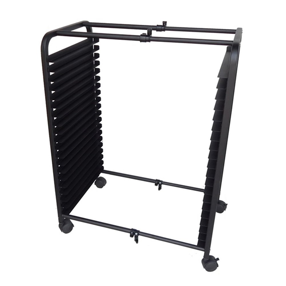 DonHeK Paint Drying Rack Art Drying Rack 20 Shelves Metal Art Work Storage Display Rack Art Drying Rack with Wheels,Mobile Art Drying Rack for Home or Classroom