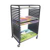 DonHeK Paint Drying Rack Art Drying Rack 20 Shelves Metal Art Work Storage Display Rack Art Drying Rack with Wheels,Mobile Art Drying Rack for Classroom or Home view 1