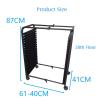 DonHeK Paint Drying Rack Art Drying Rack 20 Shelves Metal Art Work Storage Display Rack Art Drying Rack with Wheels,Mobile Art Drying Rack for Classroom or Home view 2