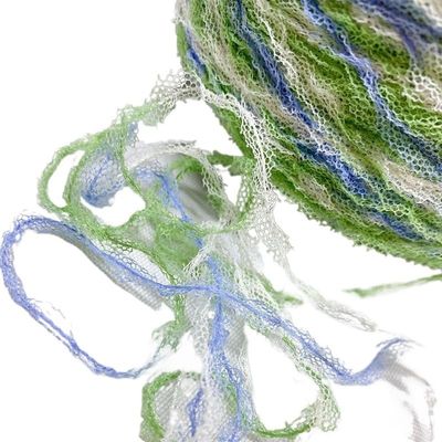 250g Net Cloth Yarn Nylon Blended Yarn for Knitting Space Dye Polyester Yarn Crochet Threads Knit Scarf Bags Knitting Yarn (Color : 503)