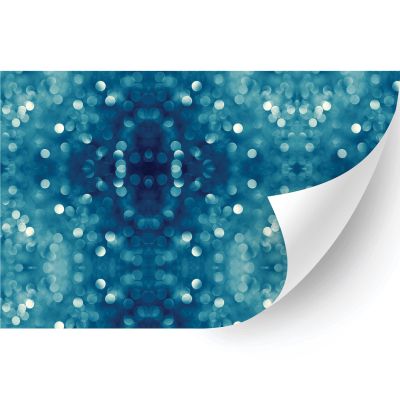 HTV4U Abstract Oil Painting Patterned Heat Transfer Vinyl (Blue Rainy, 13.5" x 1 Yard) - Iron on Vinyl, Heat Press Printed Patterns for T-Shirt, Hat, DIY