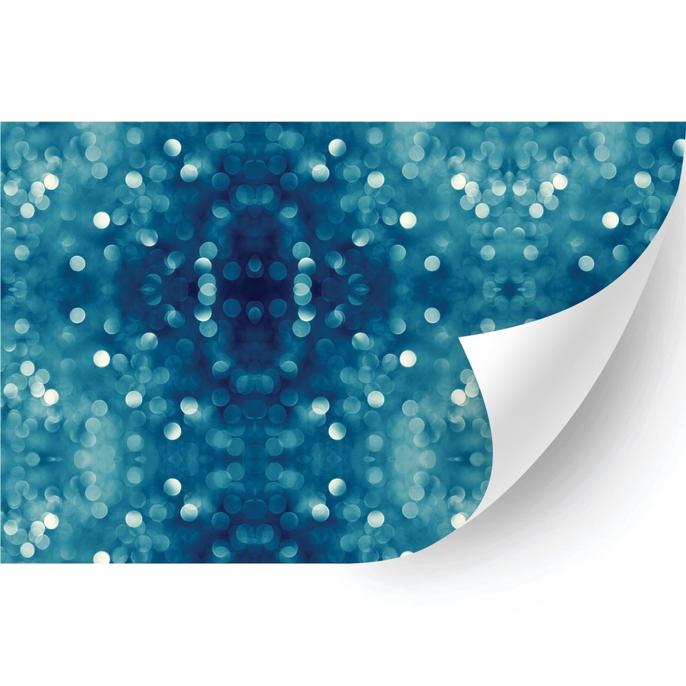 HTV4U Abstract Oil Painting Patterned Heat Transfer Vinyl (Blue Rainy, 13.5" x 1 Yard) - Iron on Vinyl, Heat Press Printed Patterns for T-Shirt, Hat, DIY