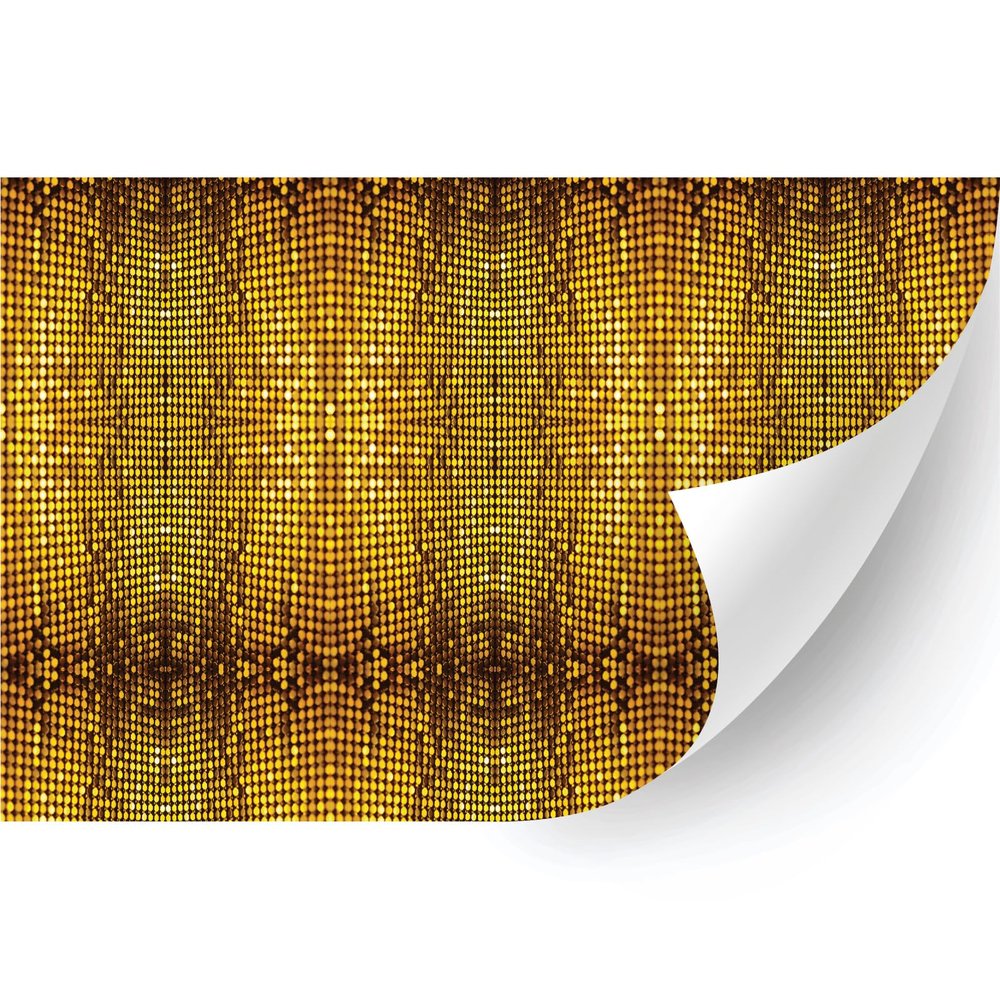 HTV4U Abstract Oil Painting Patterned Heat Transfer Vinyl (Gold Jewelry, 13.5" x 1 Yard) - Heat Press Transfer Paper, Graphic Design Printed Patterns