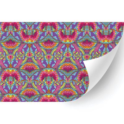 HTV4U Abstract Oil Painting Patterned Heat Transfer Vinyl (Peter Max, 18.5" x 12") - Heat Press Machine Transfer Paper, Printed Patterns for T-Shirt