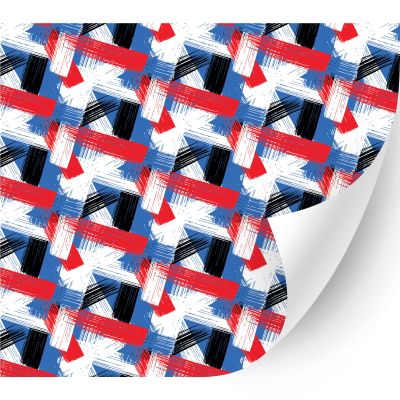 HTV4U Abstract Oil Painting Patterned Adhesvie Vinyl (Paintbrush Lines, 11" x 3 Yards) - Glass, Window Decoration Decal Stickers, Craft Idea, Die Cutter
