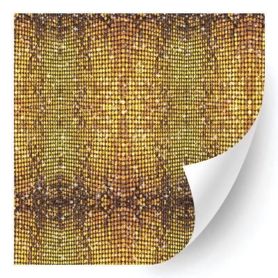 HTV4U Glitter Abstract Oil Painting Patterned Heat Transfer Vinyl (Gold Jewelry, 12" x 1 Yard) - Shine Effect Heat Press Transfer Paper, Printed Patterns for Clothing