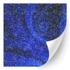HTV4U Glitter Abstract Oil Painting Patterned Heat Transfer Vinyl (Blue Cosmos, 12" x 5 Yards) - Shine Effect Iron on Vinyl, Printed Patterns for Shirt, Heat Press view 1