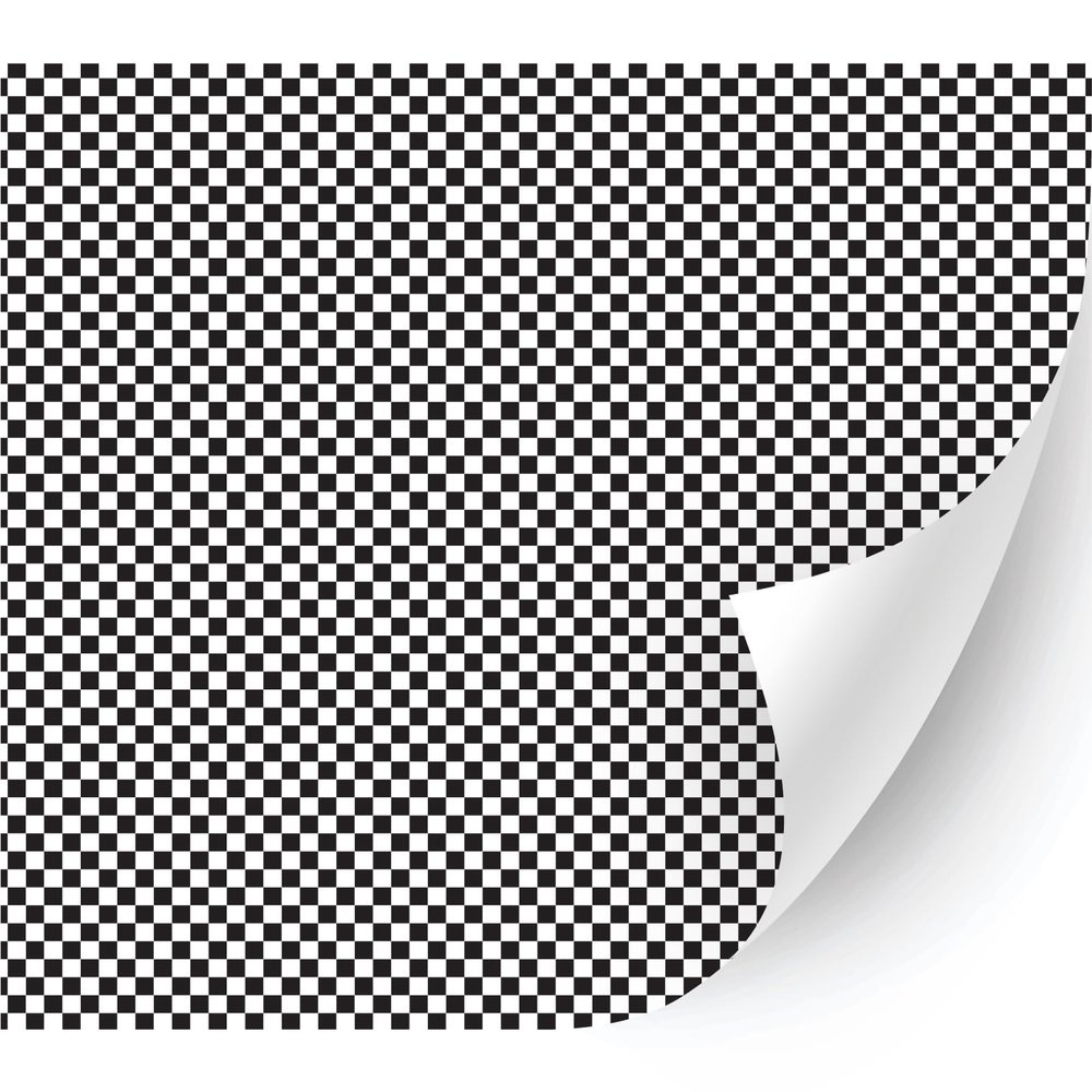 HTV4U Plaid & Checker Box Patterned Adhesive Vinyl (B&W Checkerboard, 13.5" x 1YD) - Glossy Window, Glass Decoration, Outdoor DIY Projects