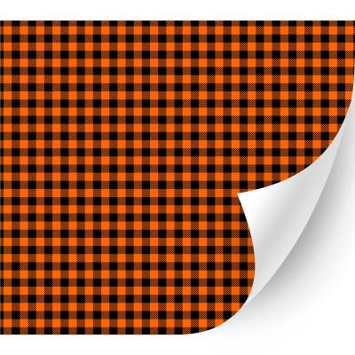 HTV4U Halloween Patterned Adhesive Vinyl (Halloween Tablecloth, 13.5" x 3 Yards) - Glossy Car Sticker Decal, Glass, Window Decoration, DIY Craft