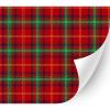 HTV4U Plaid & Checker Box Patterned Adhesive Vinyl (Christmas Red Tartan, 13.5" x 5 Yards) - Glossy Outdoor DIY Craft, Glass, Window, Car Decal Sticker, Design view 1