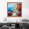 Findvoor Stamped Cross Stitch Kits for Beginners Full Range of Cross Stitching Embroidery Pattern for Adults, 11CT DIY Needlepoint Embroidery Starter Kits-Seaside Scenery 17.7x17.7 inch view 2