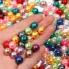 1000pcs 3-10mm Round ABS Imitation Pearl Beads Loose Beads Plastic Acrylic Spacer Bead For Jewelry Making Diy Bracelet Necklace (Color: Pearl Color No Hole - Item Diameter: 8mm x 100PCS) view 4