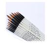 10 Pack (120 PCS) Acrylic Paint Brush Set Nylon Hair Brushes for All Purpose Oil Watercolor Painting Drawing Craft Artist Professional Kits (White Round) view 2