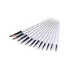 10 Pack (120 PCS) Acrylic Paint Brush Set Nylon Hair Brushes for All Purpose Oil Watercolor Painting Drawing Craft Artist Professional Kits (White Round) view 3