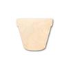 Unfinished Wood Flower Pot Shape Flower Craft up to 46" DIY 24" / 3/4" view 1