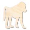 Unfinished Wood Baboon Shape | DIY Animal Craft Cutout | Up to 36" 12" / 3/4" view 1