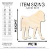Unfinished Wood Baboon Shape | DIY Animal Craft Cutout | Up to 36" 12" / 3/4" view 2