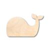 Unfinished Wood Simple Whale Shape Craft up to 46" DIY 12" / 3/4" view 1
