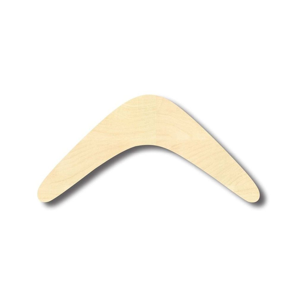 Unfinished Wood Boomerang Wood Shape Craft up to 46" DIY 20" / 3/4"