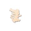 Unfinished Wood Cute Alligator Shape Craft up to 46" DIY 12" / 3/4" view 1
