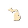 Unfinished Wood Michigan Shape (2 Pieces) State Craft up to 46" DIY 14" / 3/4" view 1