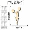 Unfinished Wood Cheerleader Shape Girl's Room Decor DIY Craft up to 46" DIY 20" / 3/4" view 2