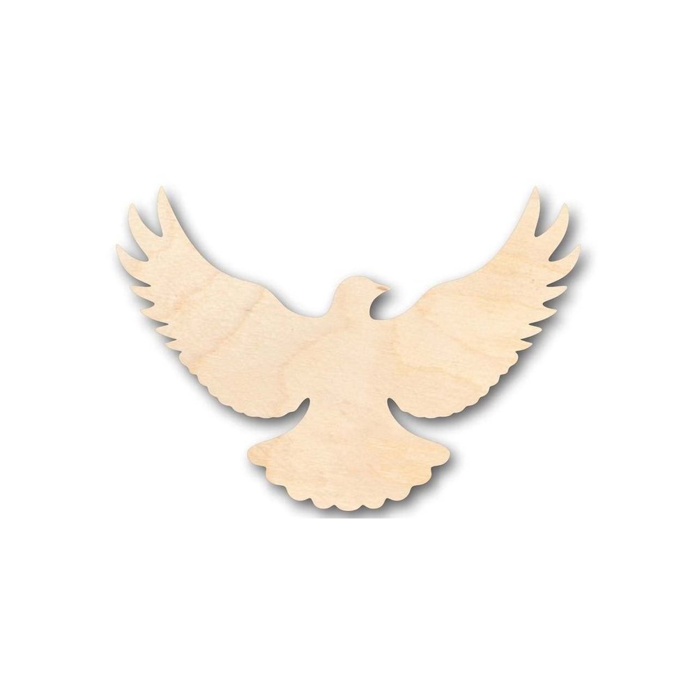 Unfinished Wood Flying Dove Shape Bird Wildlife Craft up to 46" DIY 24" / 3/4"