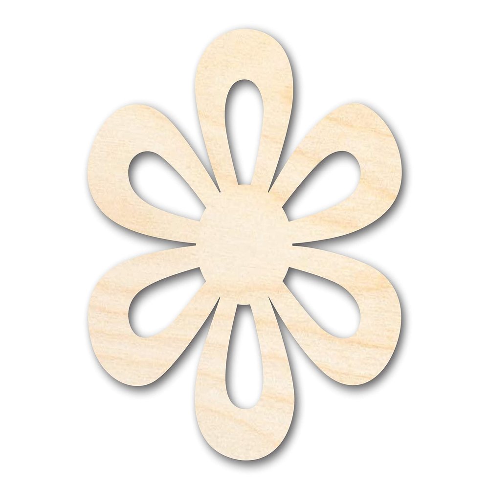Unfinished Wood Daisy Shape Flower Craft up to 46" DIY 20" / 3/4"
