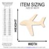 Unfinished Wood Airplane Shape | Craft Cutout | Up to 36" 12" / 3/4" view 2