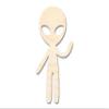 Unfinished Wood Alien Greetings Shape Craft up to 46" 42" / 3/4" view 1