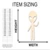Unfinished Wood Alien Greetings Shape Craft up to 46" 42" / 3/4" view 2