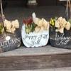 Unfinished Wood Pumpkin Silhouette Craft up to 46" DIY 20" / 3/4" view 2