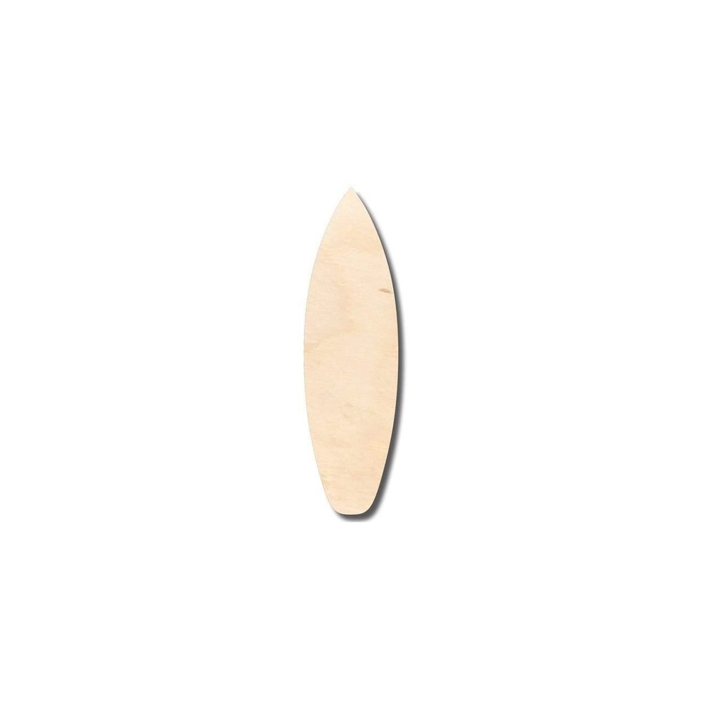 Unfinished Wood Surfboard Shape Surfing Ocean Beach Nursery Craft up to 46" DIY 12" / 3/4"