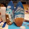 Unfinished Wood Surfboard Shape Surfing Ocean Beach Nursery Craft up to 46" DIY 12" / 3/4" view 3