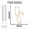 Unfinished Wood Stethoscope Shape | Craft Cutout | up to 46" DIY 42" / 3/4" view 2
