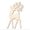 Unfinished Wood Reindeer Shape Craft up to 46" DIY 12" / 3/4" view 1