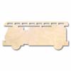 Unfinished Wood Fire Truck Shape Firefighter Craft up to 46" DIY 12" / 3/4" view 1