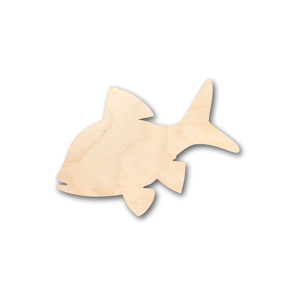 Unfinished Wood Fish Shape Craft up to 46" DIY 12" / 3/4"