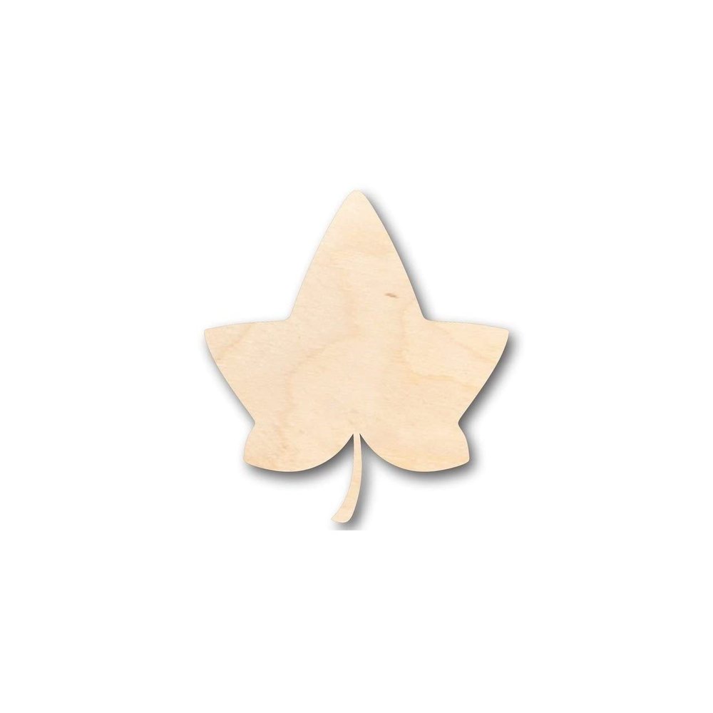 Unfinished Wood Ivy Leaf Shape Fall Craft up to 46" DIY 20" / 3/4"