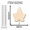 Unfinished Wood Ivy Leaf Shape Fall Craft up to 46" DIY 20" / 3/4" view 2