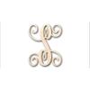 Unfinished Wood Monogram S Shape Craft up to 46" DIY 14" / 3/4" view 1