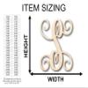 Unfinished Wood Monogram S Shape Craft up to 46" DIY 14" / 3/4" view 2