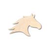 Unfinished Wood Horse Head Shape Farm Ranch Animal Craft up to 46" DIY 12" / 3/4" view 1