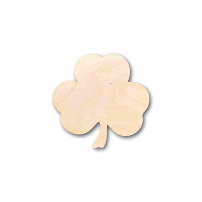 Unfinished Wood 3 Leaf Clover Silhouette Craft up to 46" DIY 20" / 3/4"