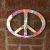 Unfinished Wood Peace Sign Symbol Shape Craft up to 46" DIY 20" / 3/4" view 4