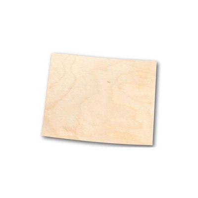 Unfinished Wood Wyoming Shape State Craft up to 46" DIY 12" / 3/4"