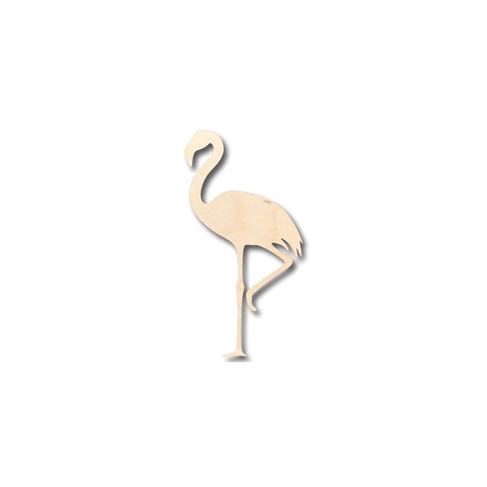 Unfinished Wood Flamingo Shape Animal Bird Wildlife Craft up to 46" DIY 20" / 3/4"