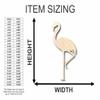 Unfinished Wood Flamingo Shape Animal Bird Wildlife Craft up to 46" DIY 20" / 3/4" view 2
